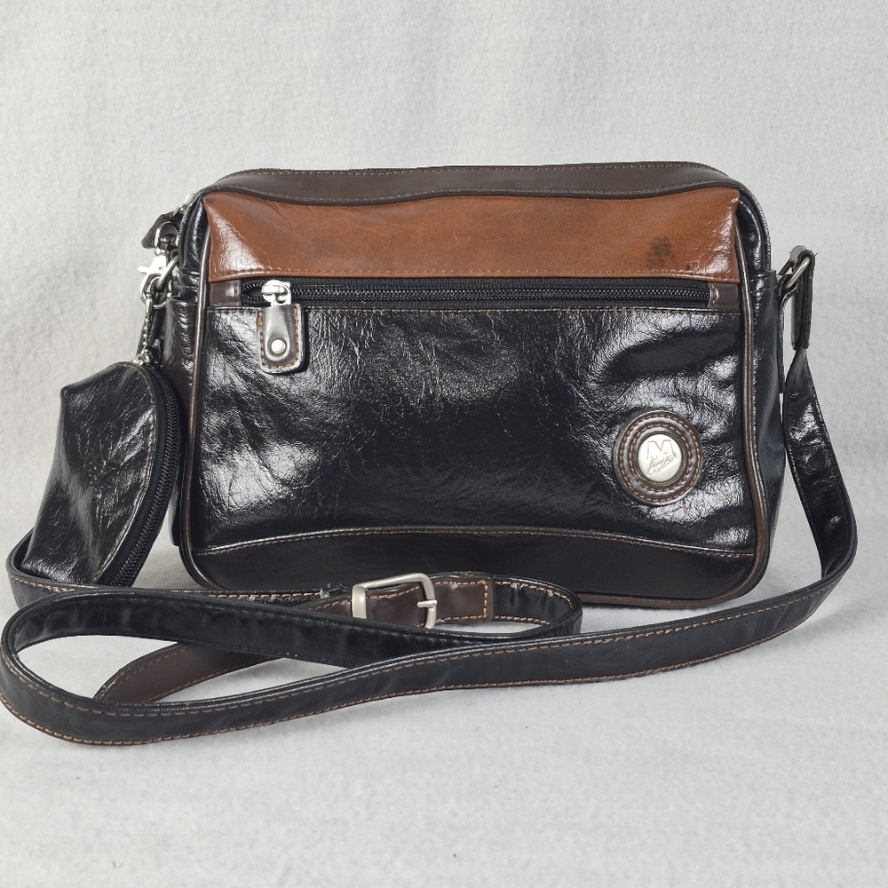 Mouflon Vintage Leather Crossbody Bag | With Coin Purse